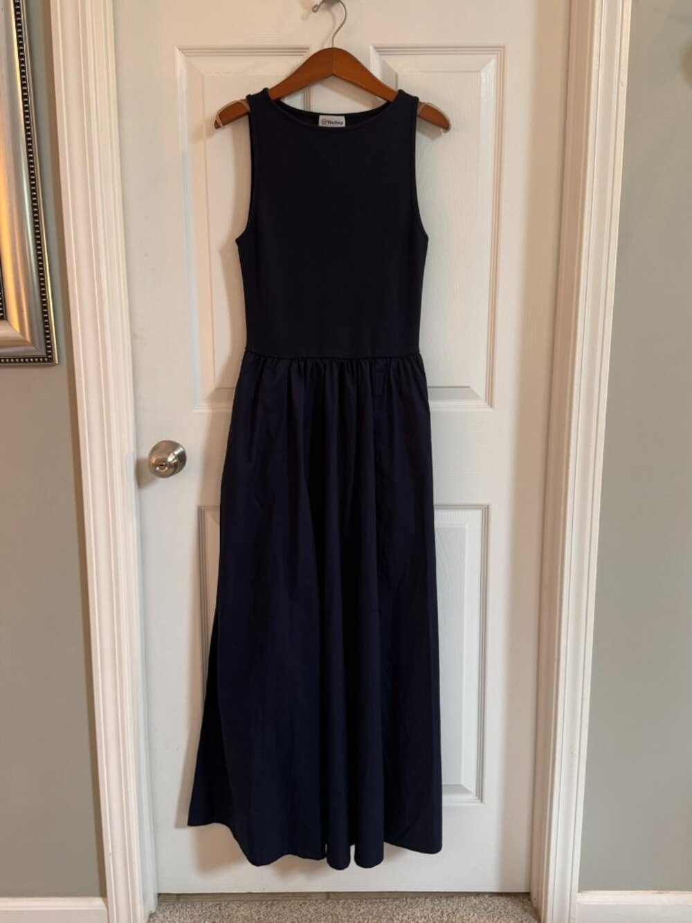 The Drop Navy Blue Tank Maxi Dress Extra Small